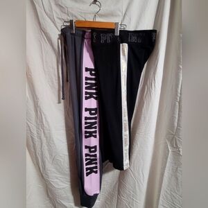 2 Pieces! Victoria's Secret PINK athletic pants, size SML
